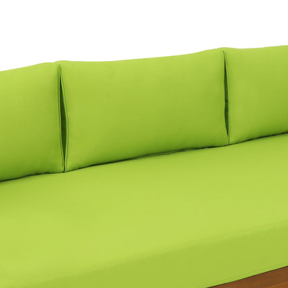 Claremont 3 Seater Daybed Teak Acacia Wood Water Resistant Cushions