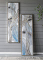 Elongated Modern Abstract Oil Paintings Wall Art Set of 2