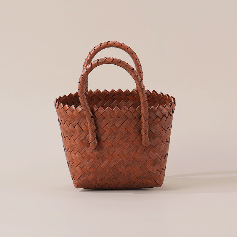 PP Hand Woven Rattan Style Gift Bag
