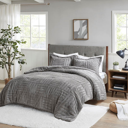 Full/Queen Fur Down Alternative Comforter Mini Set