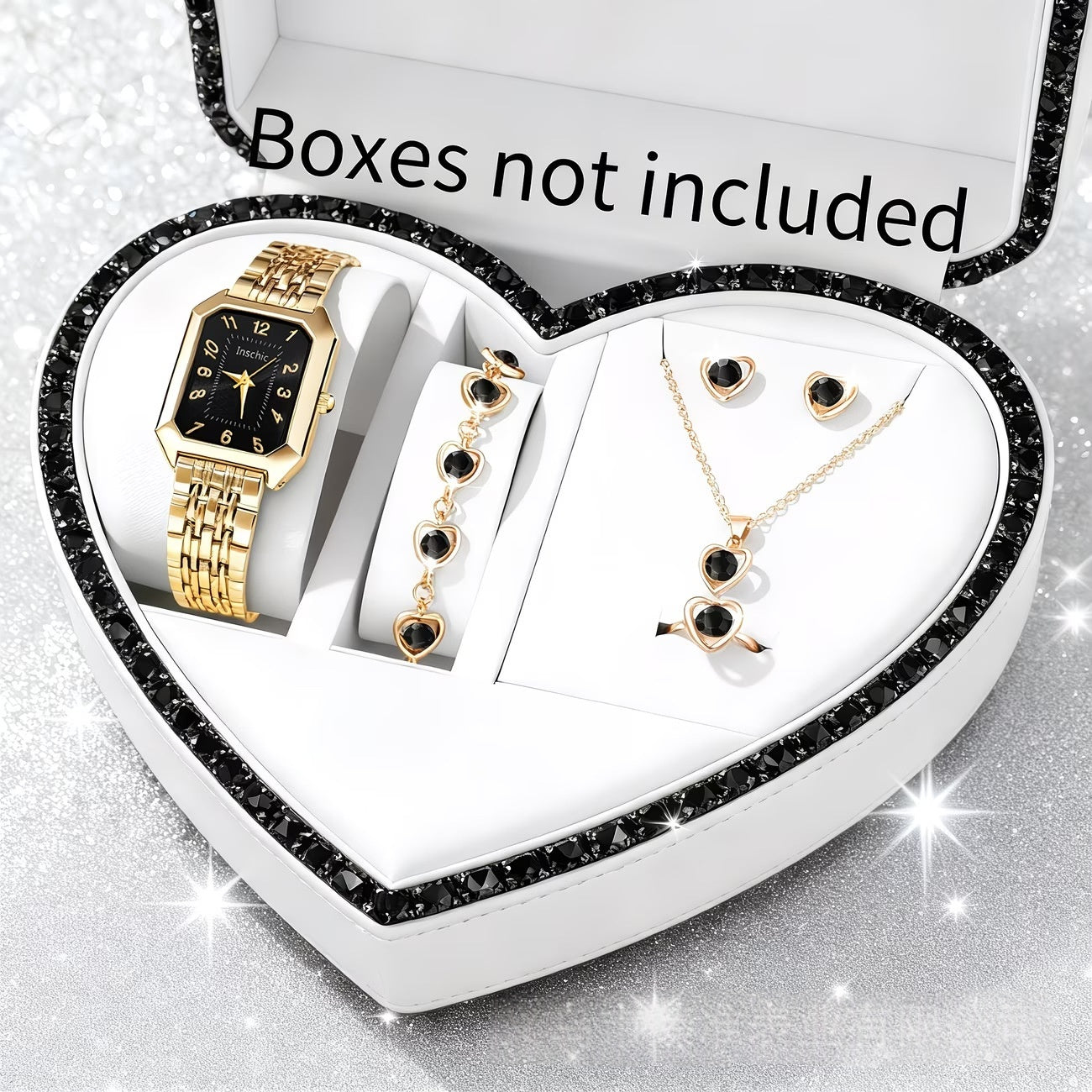 Womens Charitable Jewelry Set With Watch