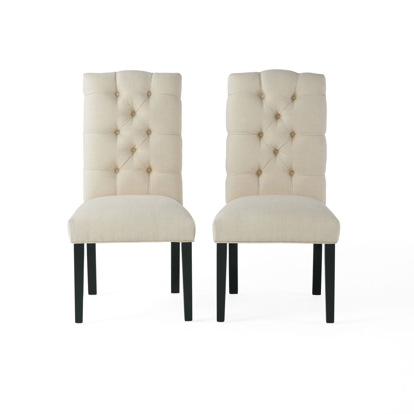 Harding Tufted Dining Chair Set of 2 - Natural