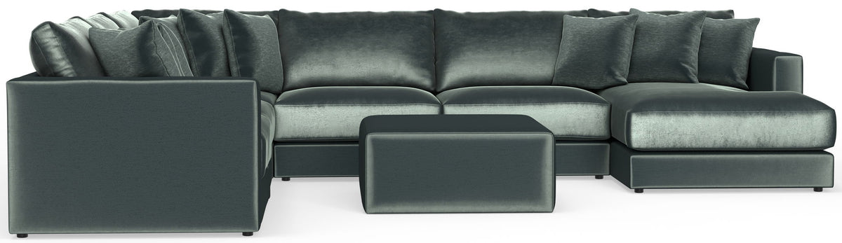 Remington - Modular Sofa And Cocktail Ottoman - Pine