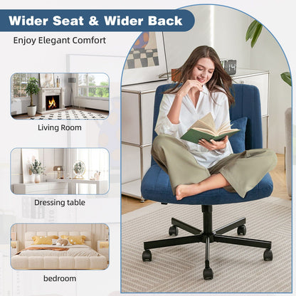 Criss Cross Office Chair With Adjustable Height, Ergonomic Design