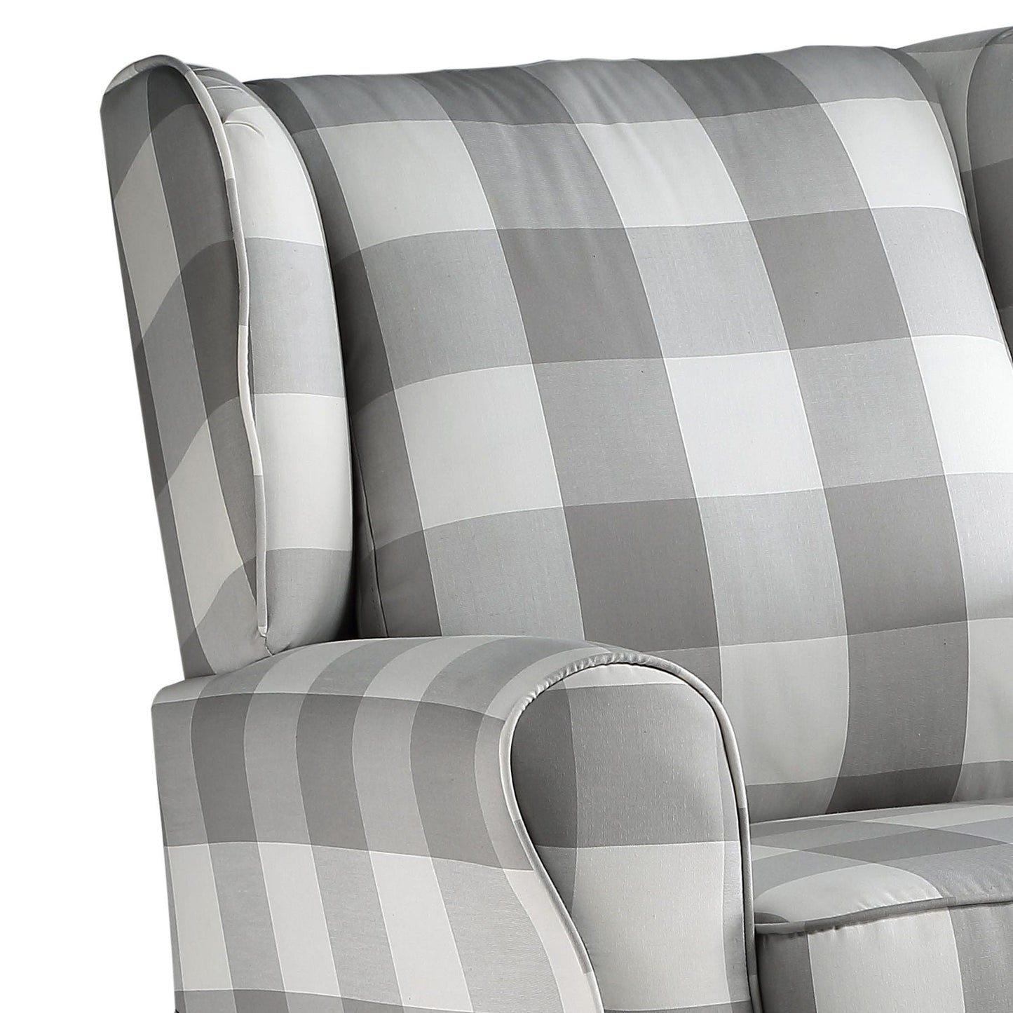 Patli Glider Chair With Swivel - Gray / White