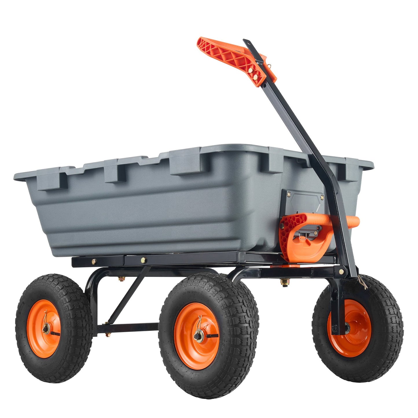 Dump Cart with Poly Body and Steel Frame