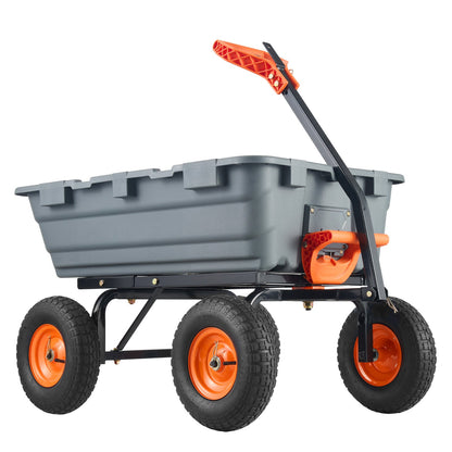 Dump Cart with Poly Body and Steel Frame