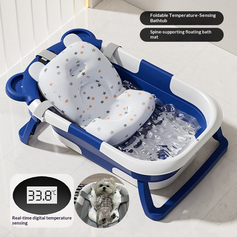 Foldable Pet Bath Tub For Cats & Small Dogs