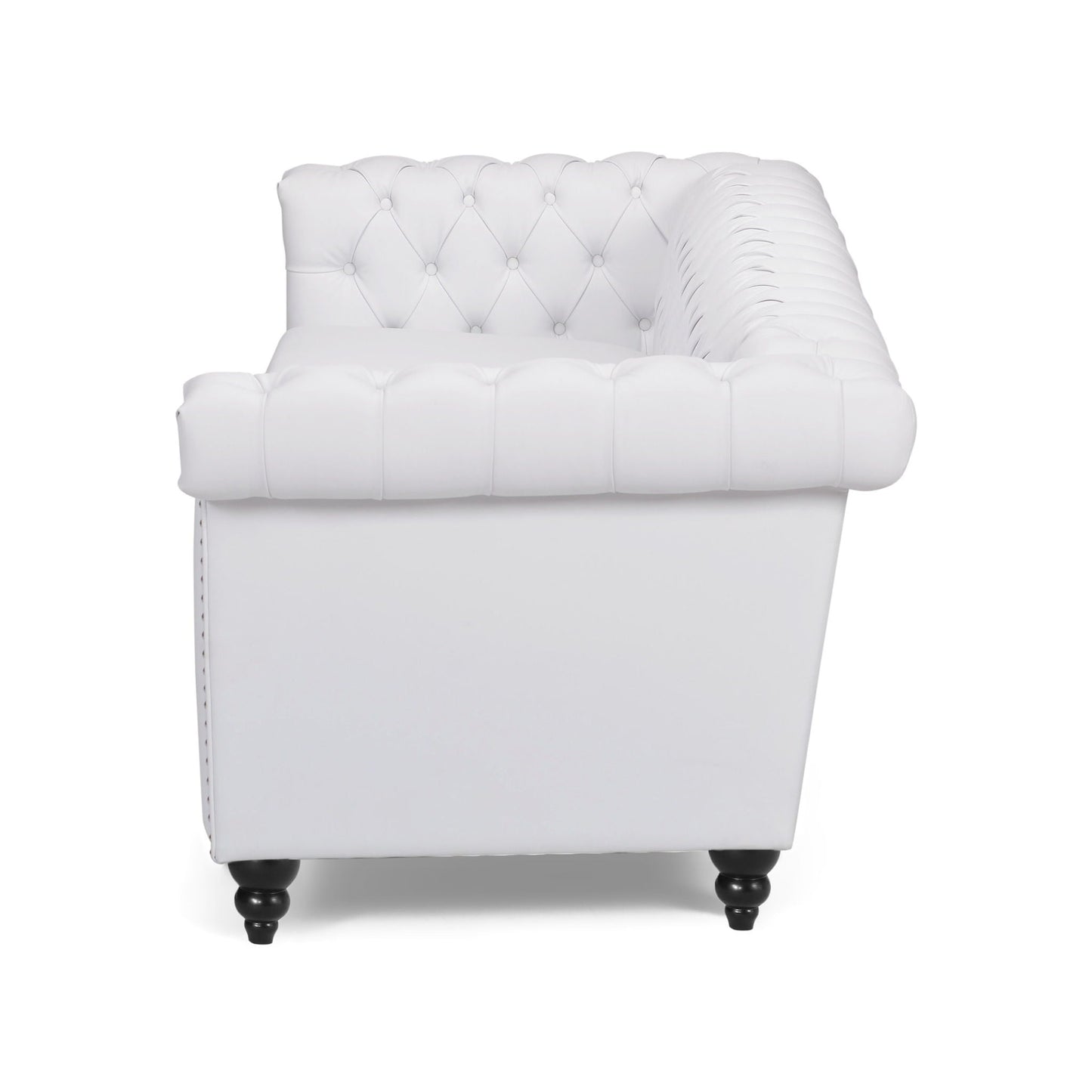 Chesterfield Style 3 Seater Sofa With Deep Button Tufting
