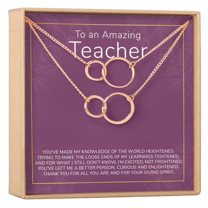 Teacher Necklace, Multiple Styles