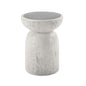 Dylana - Natural Fiber Concrete Accent Table - Gray