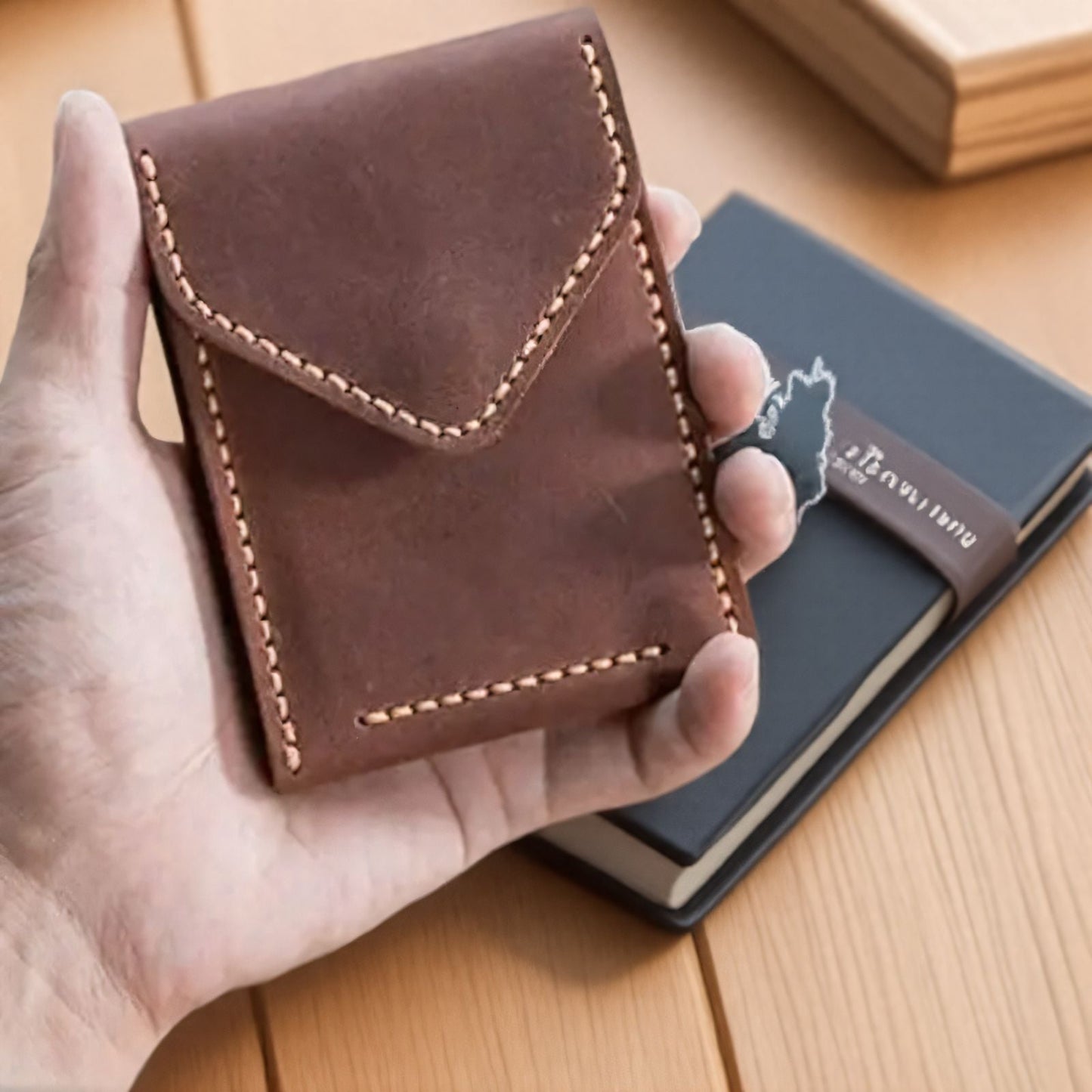 ID Card Holder Storage Pouch Portable 2-in-1 Card Case And Protective Cover