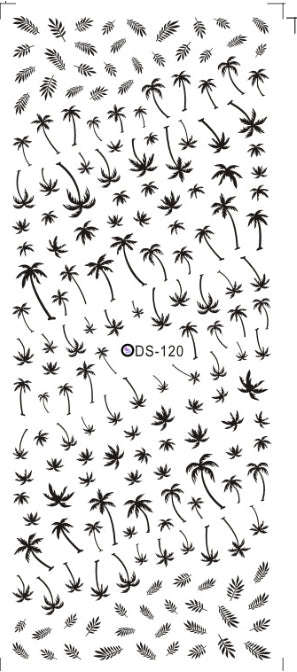 Watermark sticker decal nail sticker