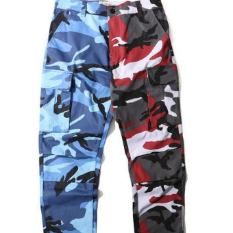 Pure Cotton Camouflage Overalls Men's Casual Pants