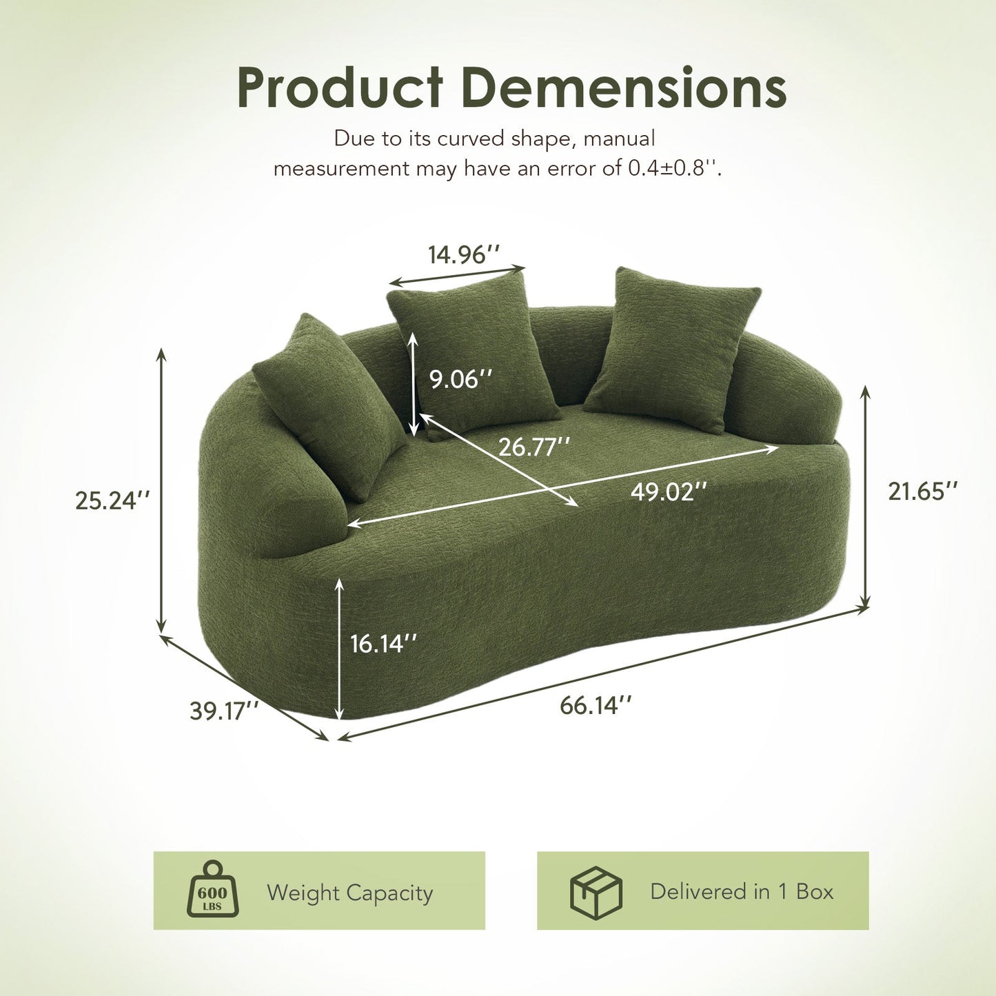 Compression Loveseat Sofa
