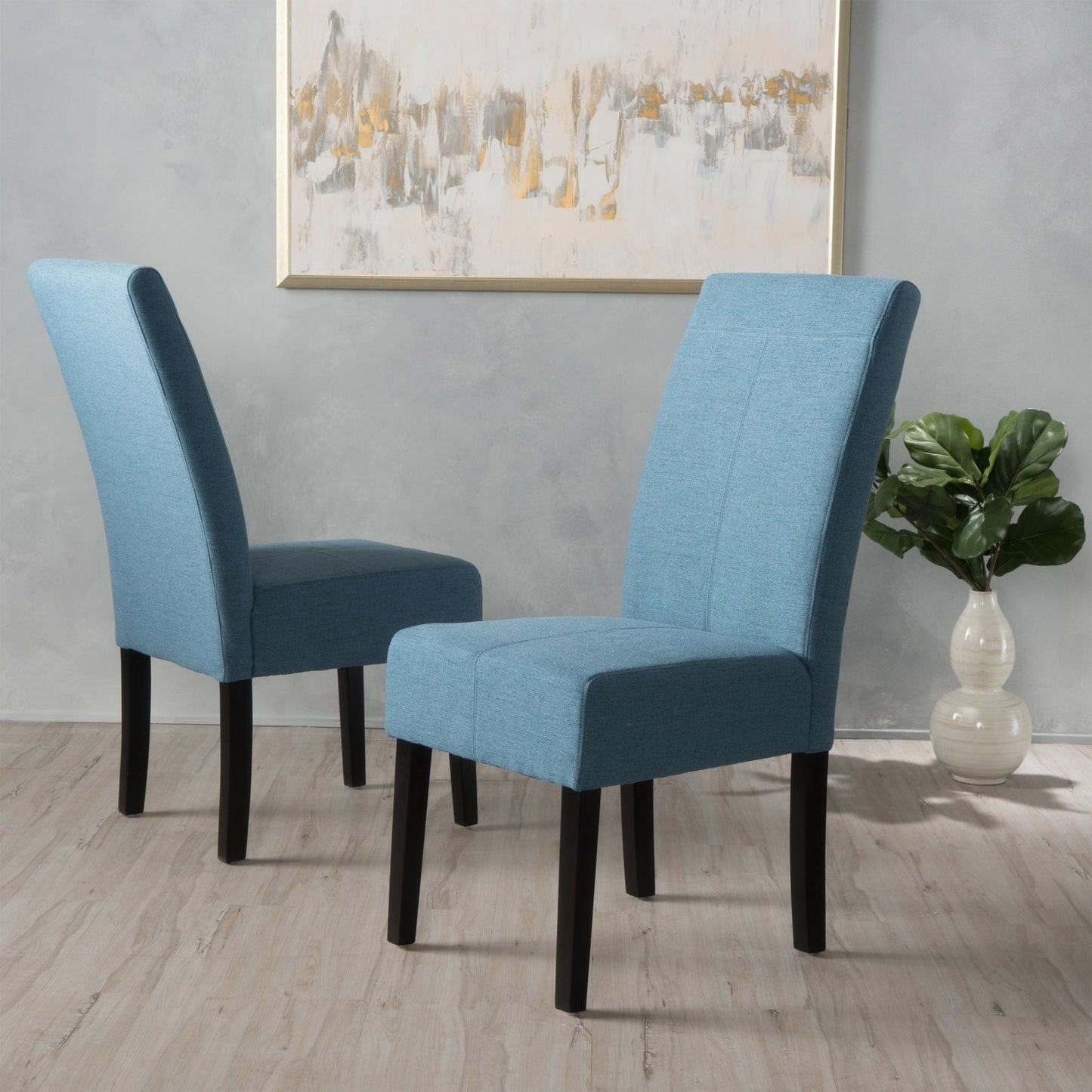 Pertica Dining Upholstered Armless Chairs (Set of 2)