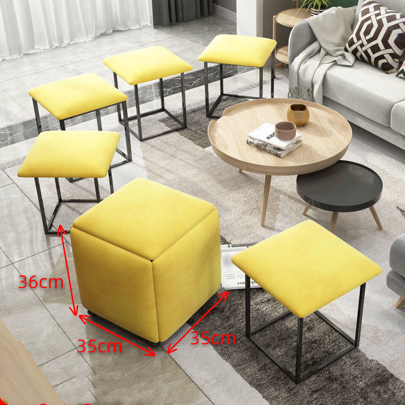 Rubik's Cube Stool Small Family Sofa For Shoes Small Bench