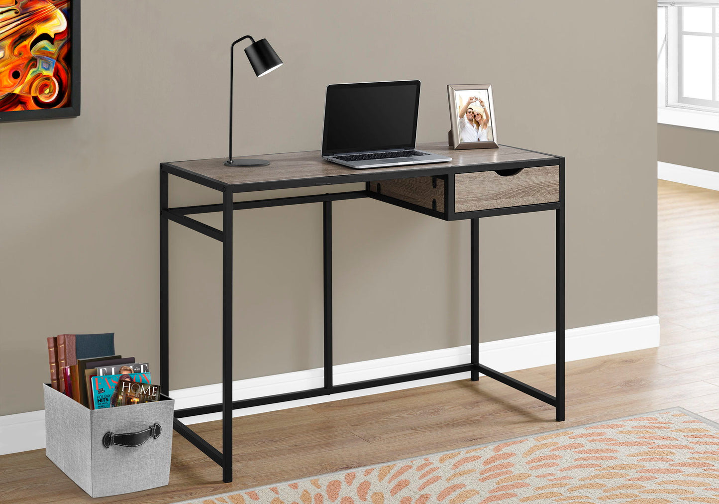 Computer Desk for Home Office, Laptop, 1 Storage Drawer, Contemporary & Modern