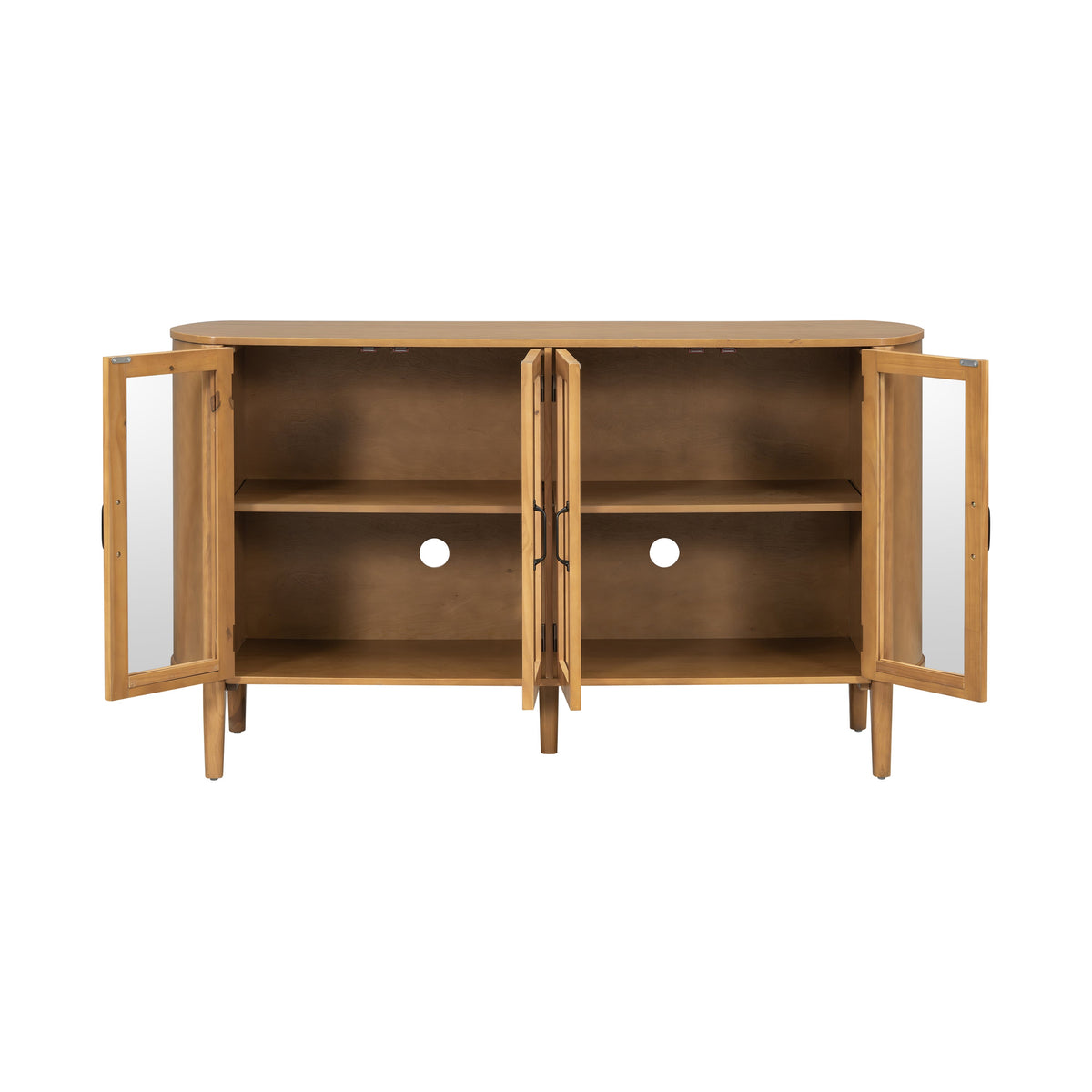 Stylish Large Storage Cabinet with 4 Doors
