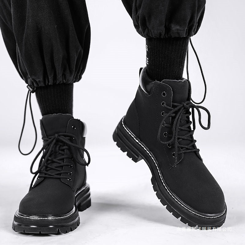 British-style Retro High-top Casual Shoes For Men