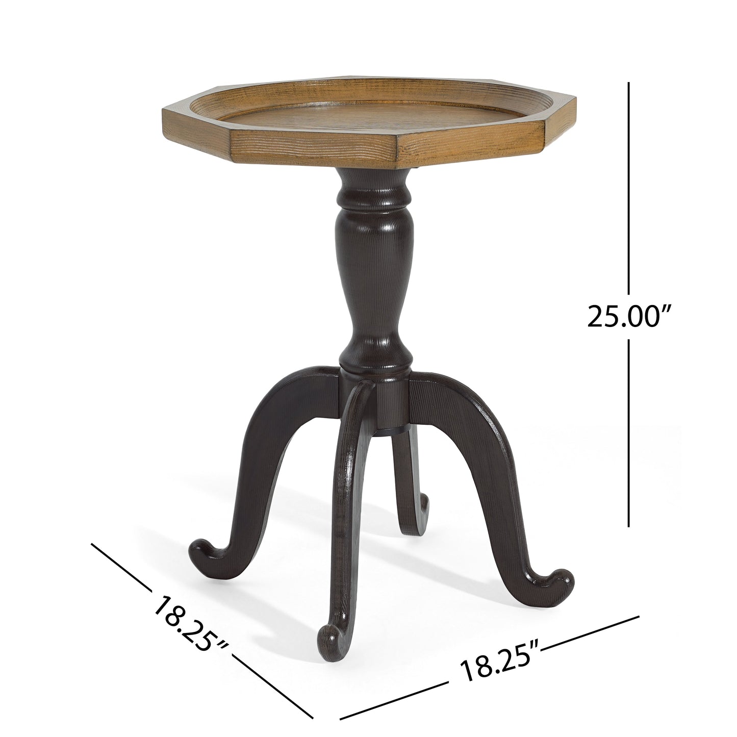 End Table (Natural + Black)