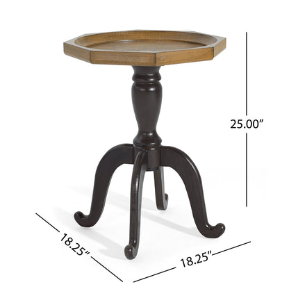 End Table (Natural + Black)