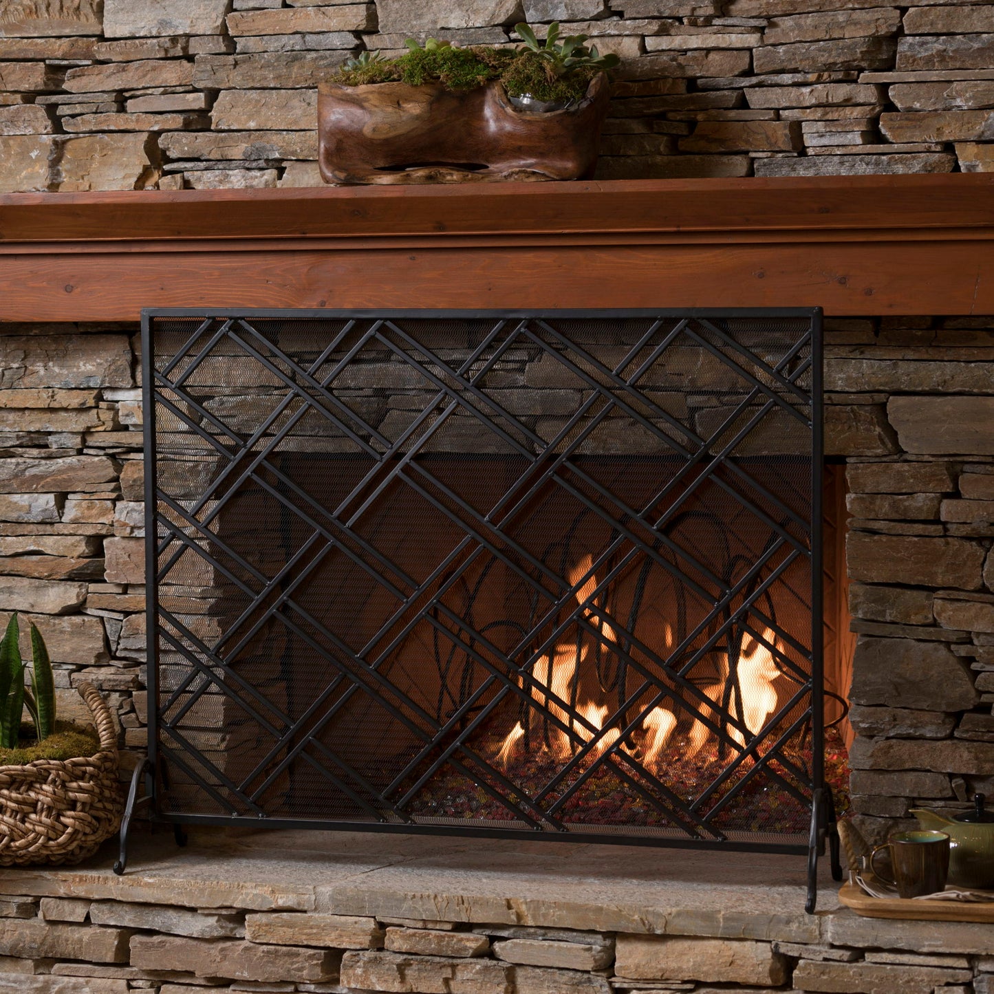 Elegant Design Fire Screen Protective Barrier