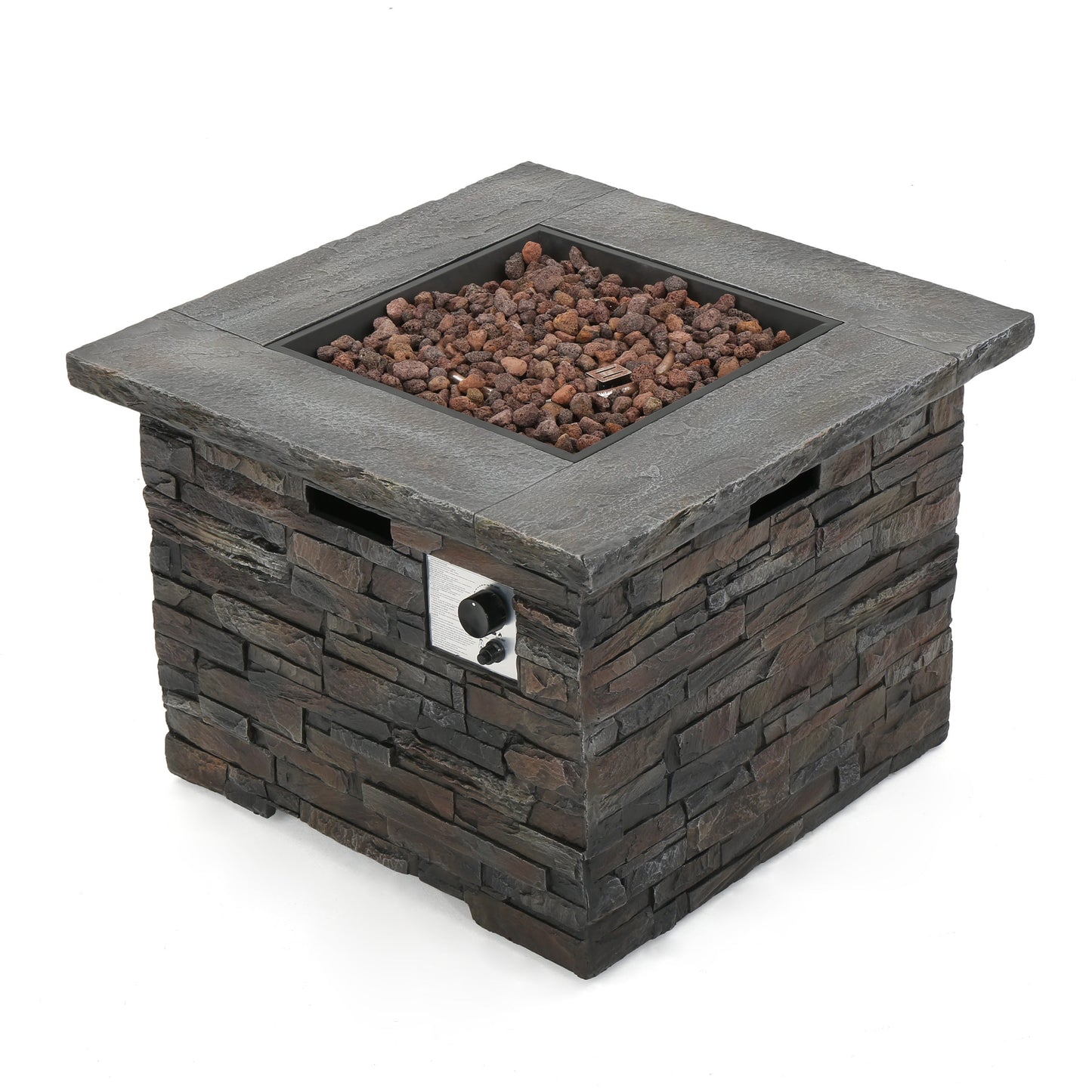 33' SQUARE MGO FIRE PIT - 40000 BTU.