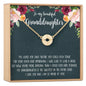 Granddaughter Necklace, Multiple Styles