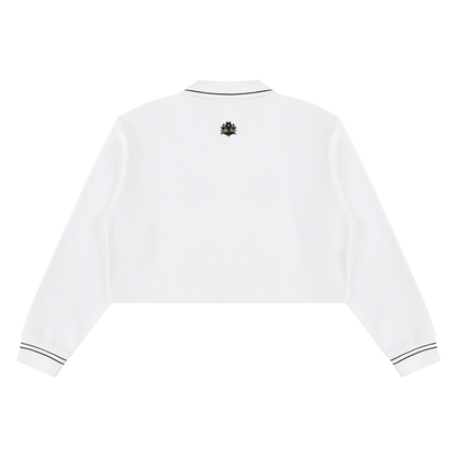Loki & Ivy Women’s Crop Collared Sweatshirt