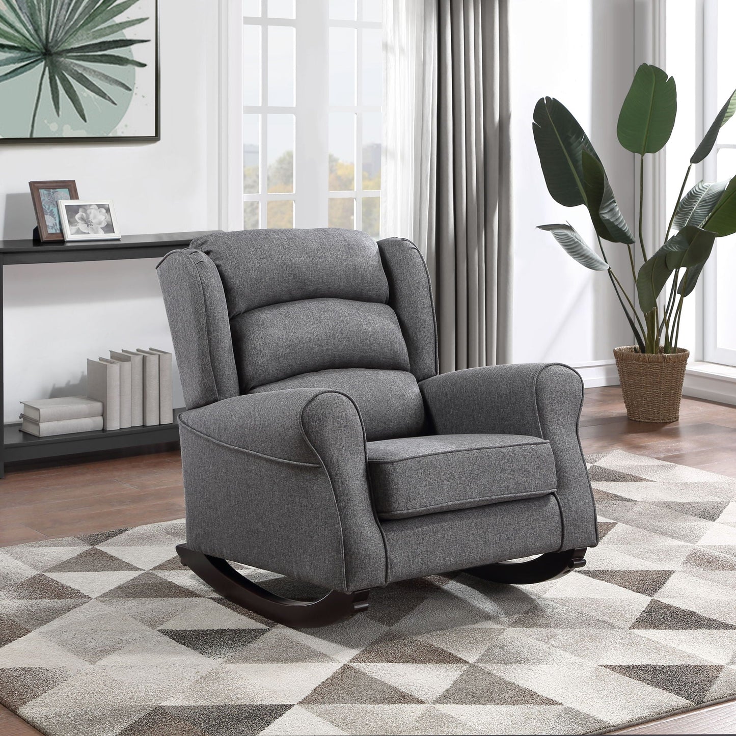 Fabien Rocking Chair in Gray