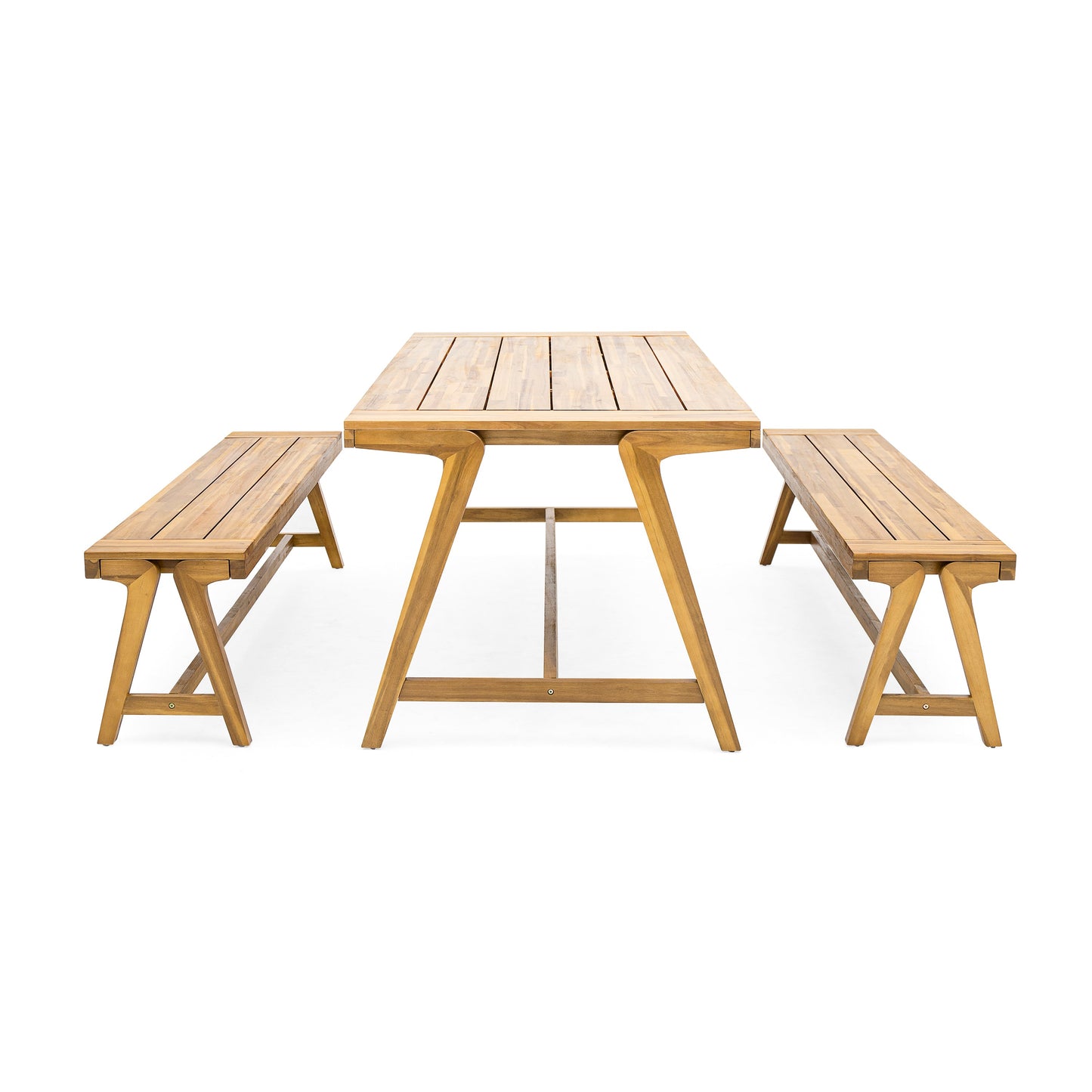 Outdoor 3-Piece Picnic Table Set in Acacia Wood