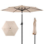 10FT Patio Umbrella with Push Button Tilt and Crank Mechanism