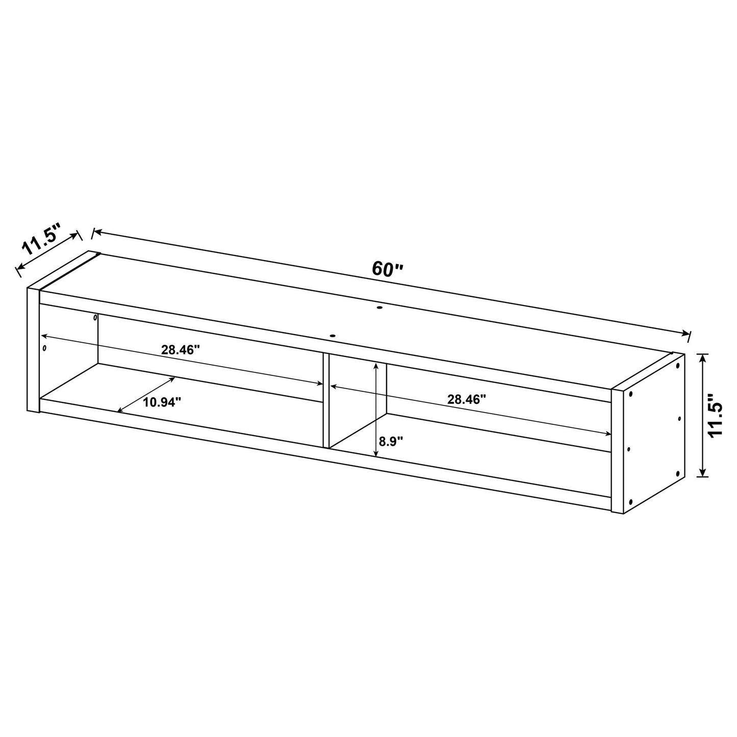 Barnaby - 4 Piece Rectangular Entertainment Center - Cappuccino