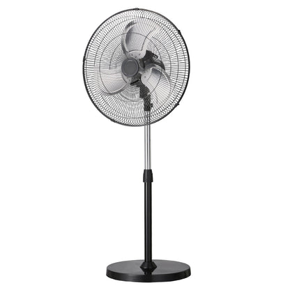 18" Industrial Pedestal Fan 3-Speed Oscillating Fan with Adjustable Height