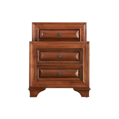 Storage Nightstand - Oak