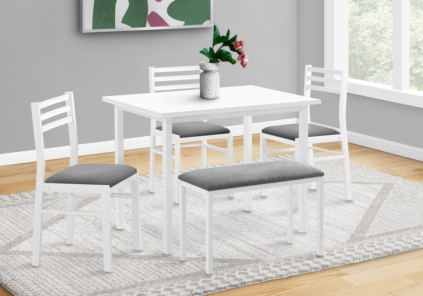 Dining Set, 5 Pieces, Rectangular, Small, Contemporary & Modern