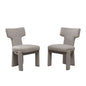 Armless Curved Back Accent Chairs