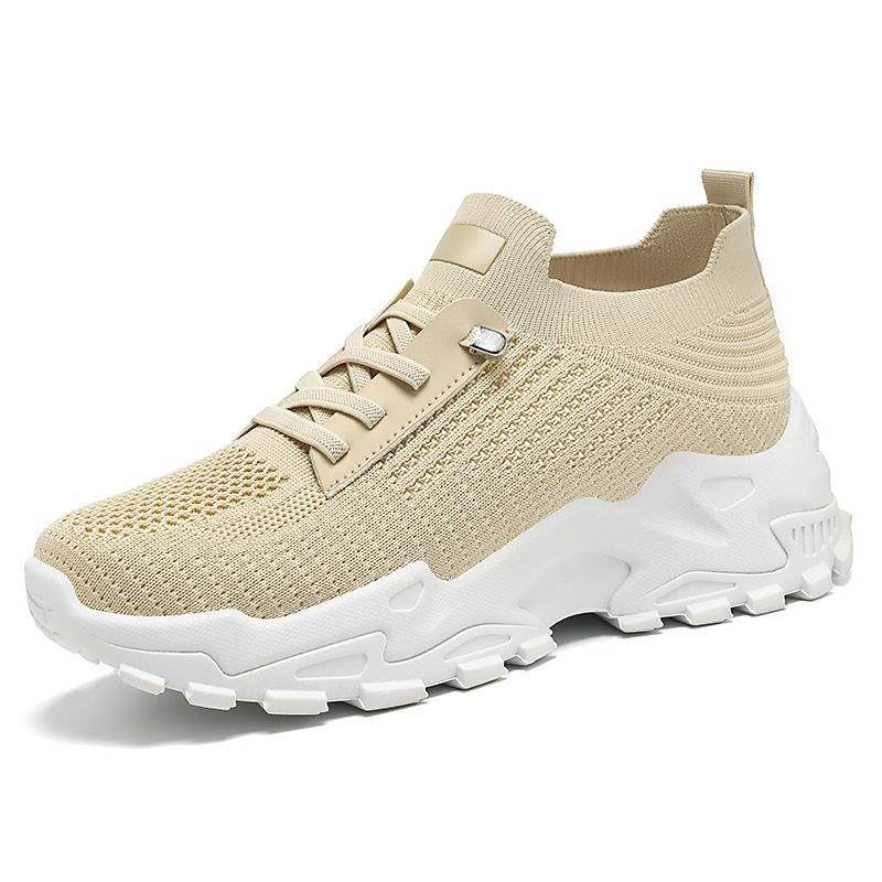 Women's Summer Flying Woven Lace Up Running Shoes