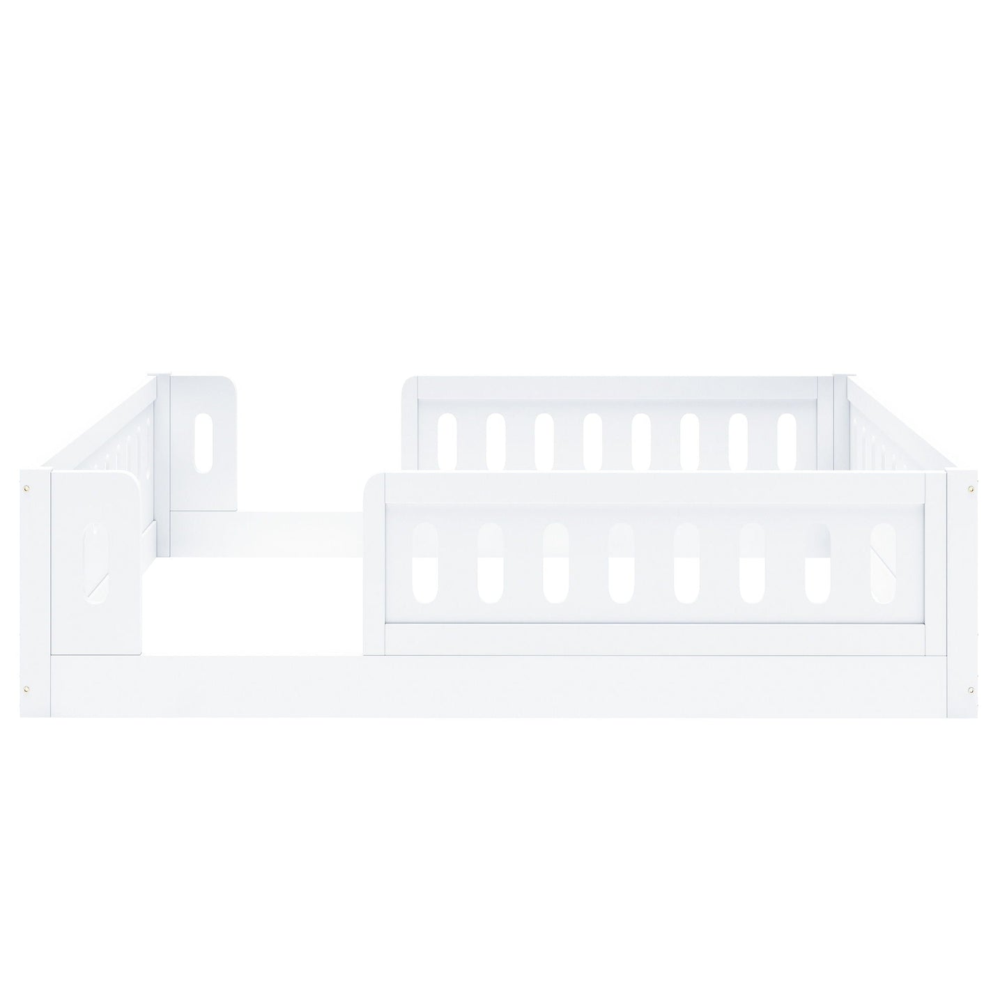 Platform Bed With Guardrail
