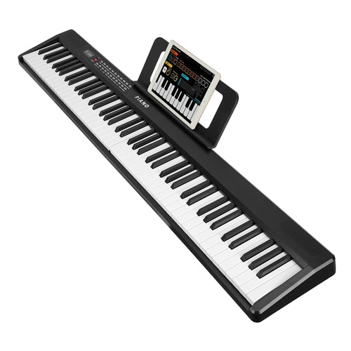 88-Key Folding Digital Piano, Semi-Weighted with LCD, Carry Bag & Stand