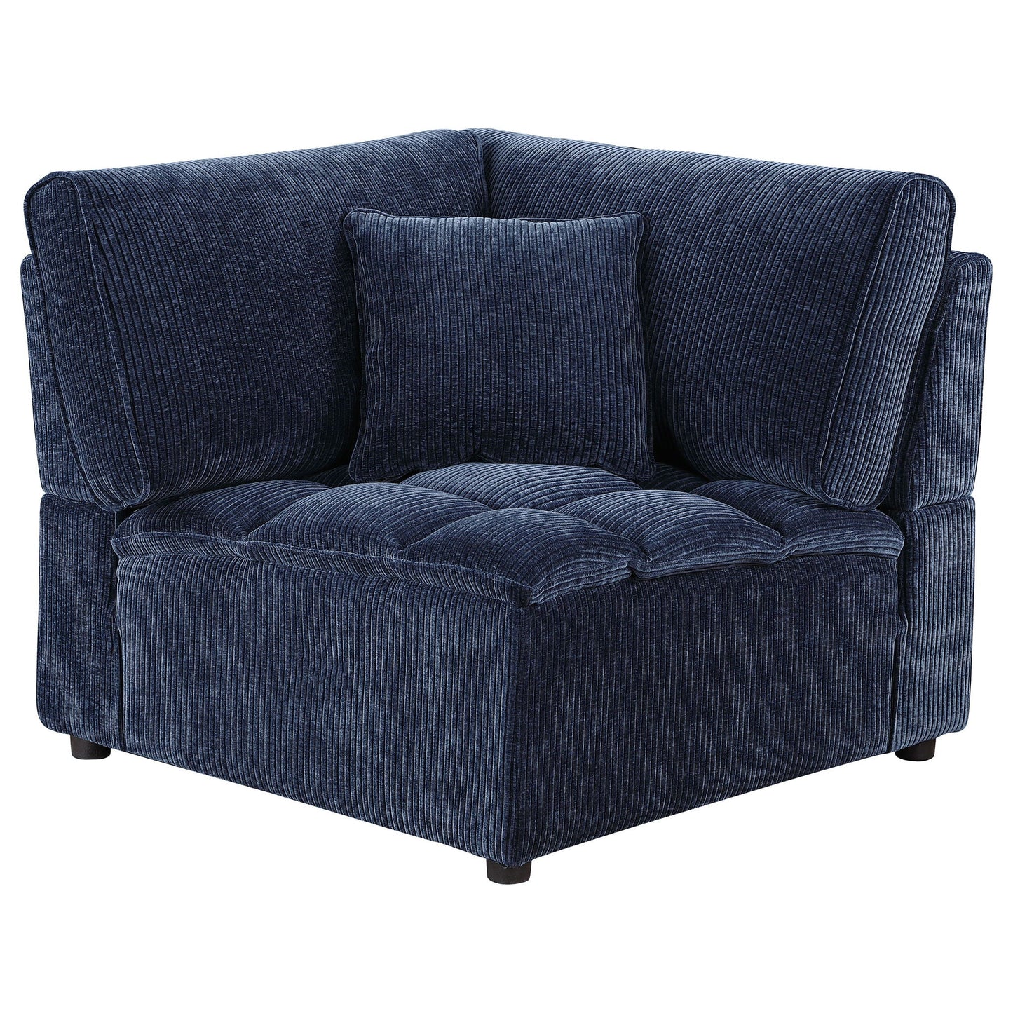 Azure - 5 Piece Upholstered Modular Sectional Sofa - Blue