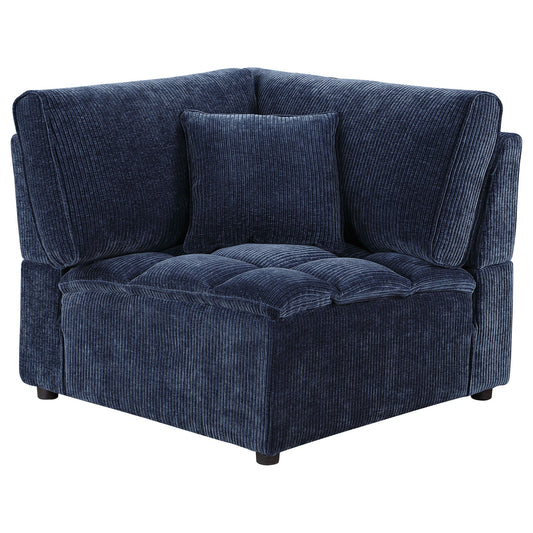 Azure - 5 Piece Upholstered Modular Sectional Sofa - Blue