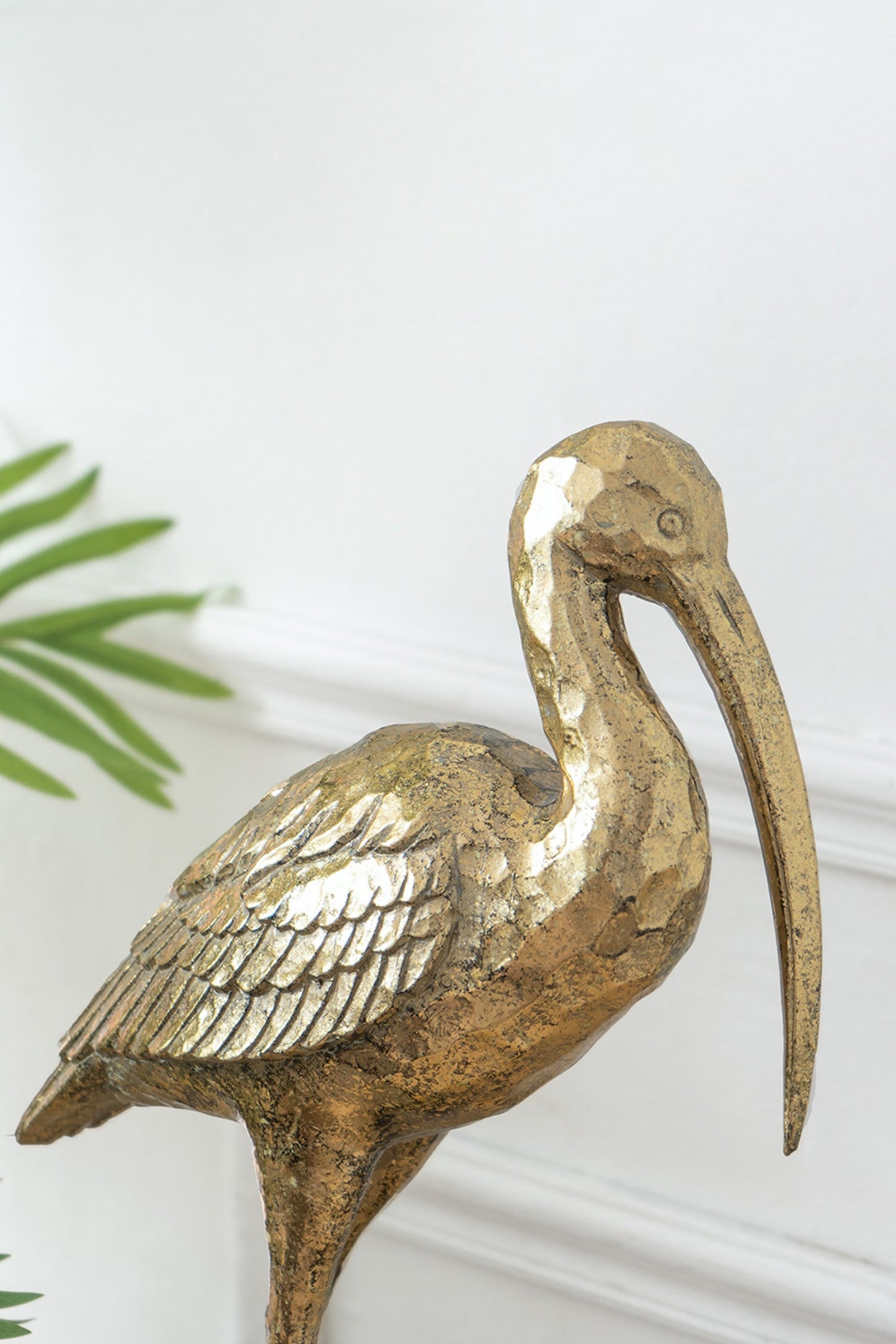 10x15.9x3.7" Standing Crane Figurine