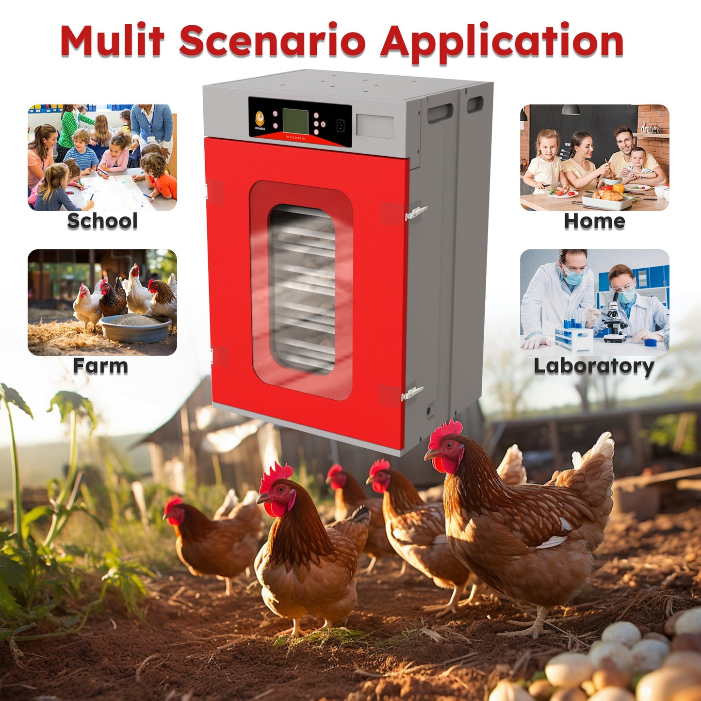 400-Egg Commercial Cabinet Incubator