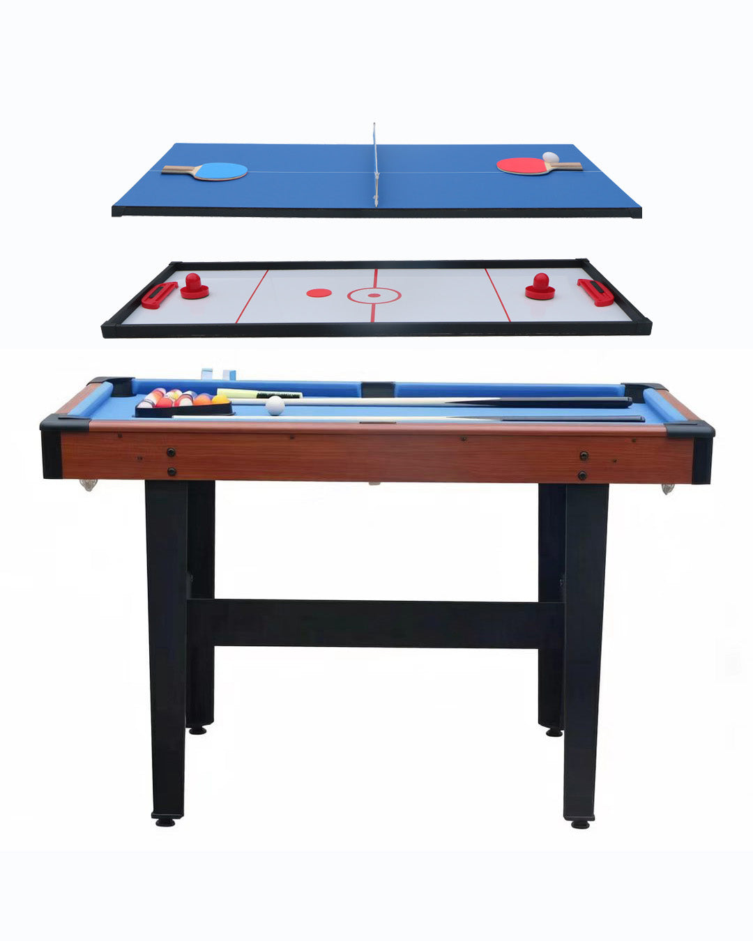 48-Inch Combo Game Table Set for Home and Game Room