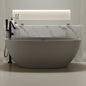 67" Freestanding Bathtub with Pop-up Drain