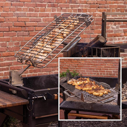 [09X02FT] Extra-Large Argentine Santa Maria Wood Fire And Charcoal BBQ Grill With Brasero (SAK75186)