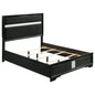 Miranda 54-inch Upholstered Full Panel Bed Black