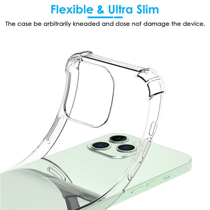 ShockproofÊClear Phone Case Soft TPU Transparent Phone Cover Anti-Shock Ultra-Thin Phone Case Cover Fit for iPhone 14/14Plus/14Pro/14Pro Max/13/13Pro/